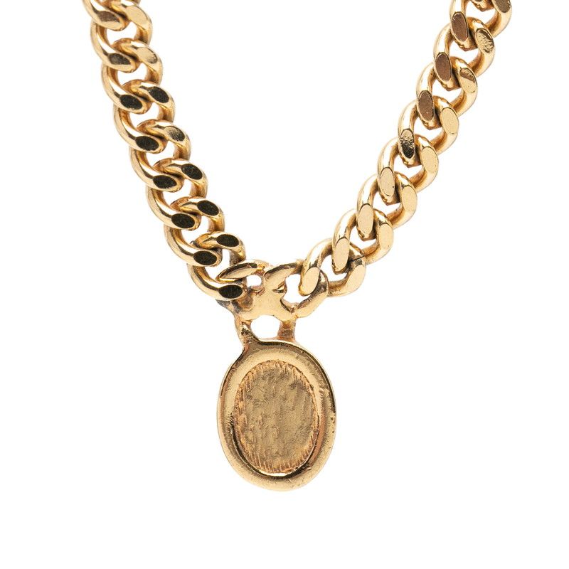 Dior CD Logo Chain Necklace Gold Plated — view 2