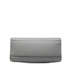 Gucci Bamboo Pearl 2-Way Shoulder Bag Gray Ivory Leather — view 3