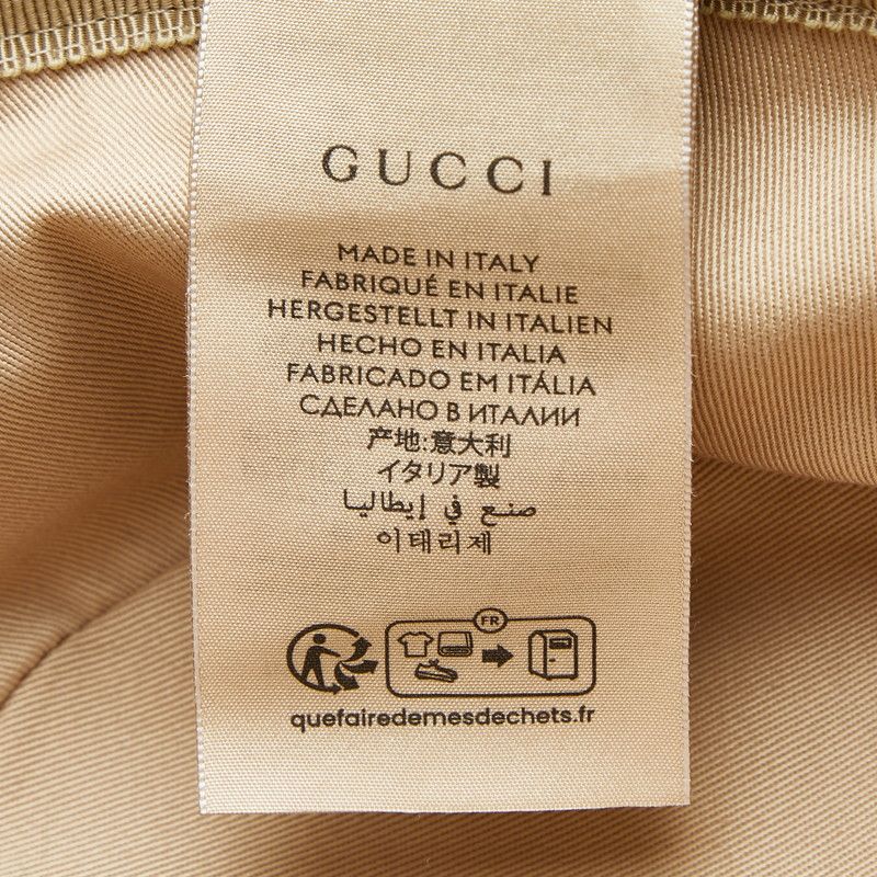 Gucci GG Canvas Fedora Hat Bucket Hat XL 60 cm Beige Brown — view 8