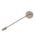 Hermes Series Pin Brooch Silver Metal — view 2