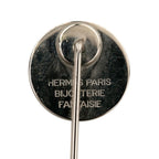 Hermes Series Pin Brooch Silver Metal — view 4