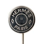 Hermes Series Pin Brooch Silver Metal — view 3
