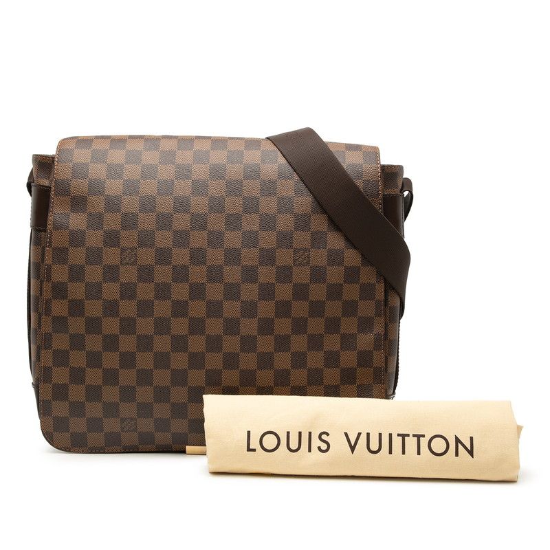 Louis Vuitton Damier Bastille Crossbody Shoulder Bag Brown Leather — view 7
