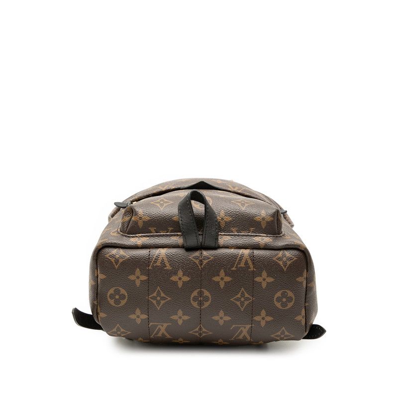 Louis Vuitton Monogram Palm Springs PM Backpack Brown Black Leather — view 3