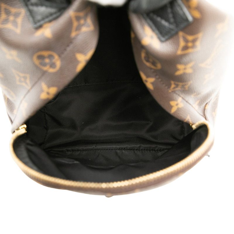 Louis Vuitton Monogram Palm Springs PM Backpack Brown Black Leather — view 4