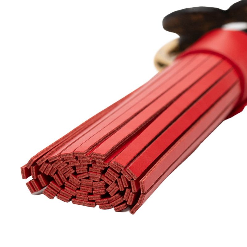 Louis Vuitton Monogram Bijou Sac Fetish Tassel Bag Charm Key Holder Red Brown — view 3