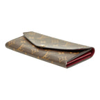 Louis Vuitton Monogram Portefeuille Sarah Wallet Brown Fuchsia Leather — view 4