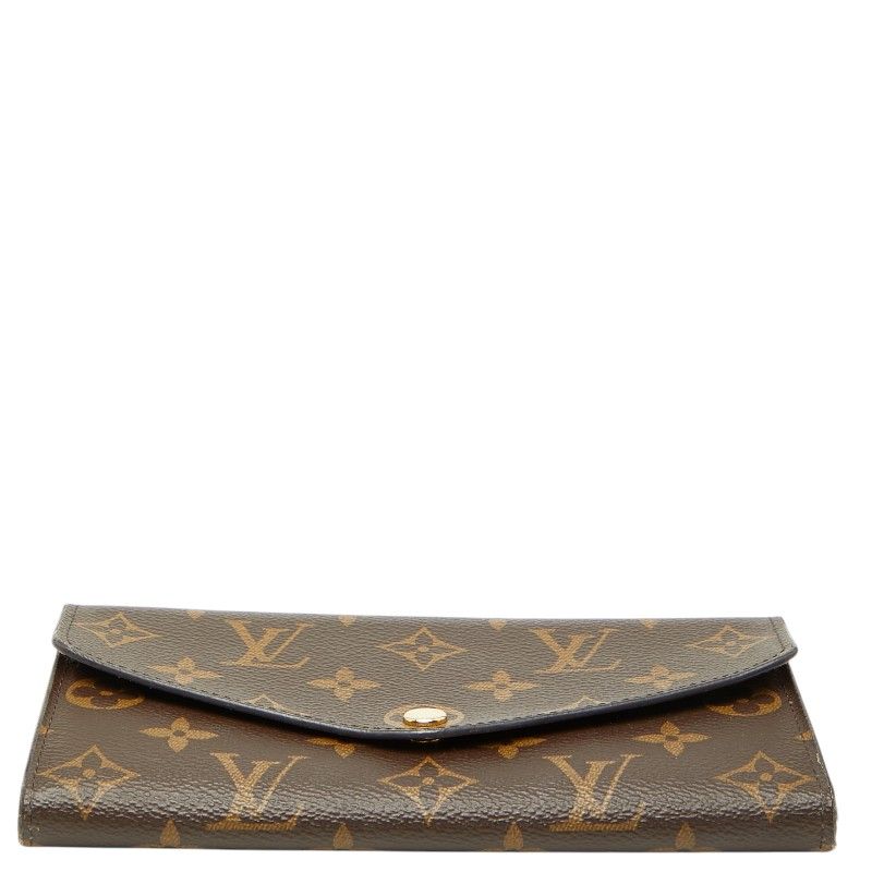 Louis Vuitton Monogram Portefeuille Sarah Wallet Brown Fuchsia Leather — view 3