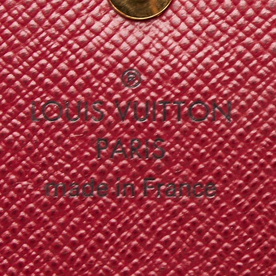 Louis Vuitton Monogram Portefeuille Sarah Wallet Brown Fuchsia Leather — view 8