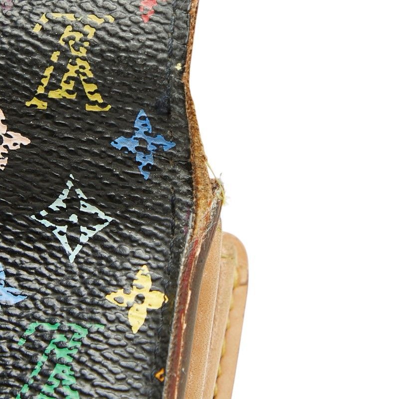 Louis Vuitton Monogram Multicolor Portefeuille Sarah Wallet Noir Black Leather — view 6