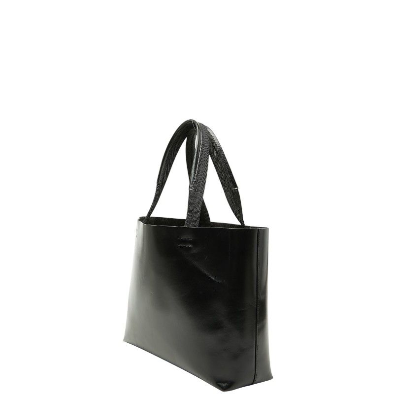 Prada Logo Tote Black Leather — view 2