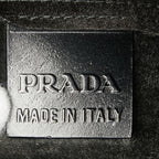 Prada Logo Tote Black Leather — view 9