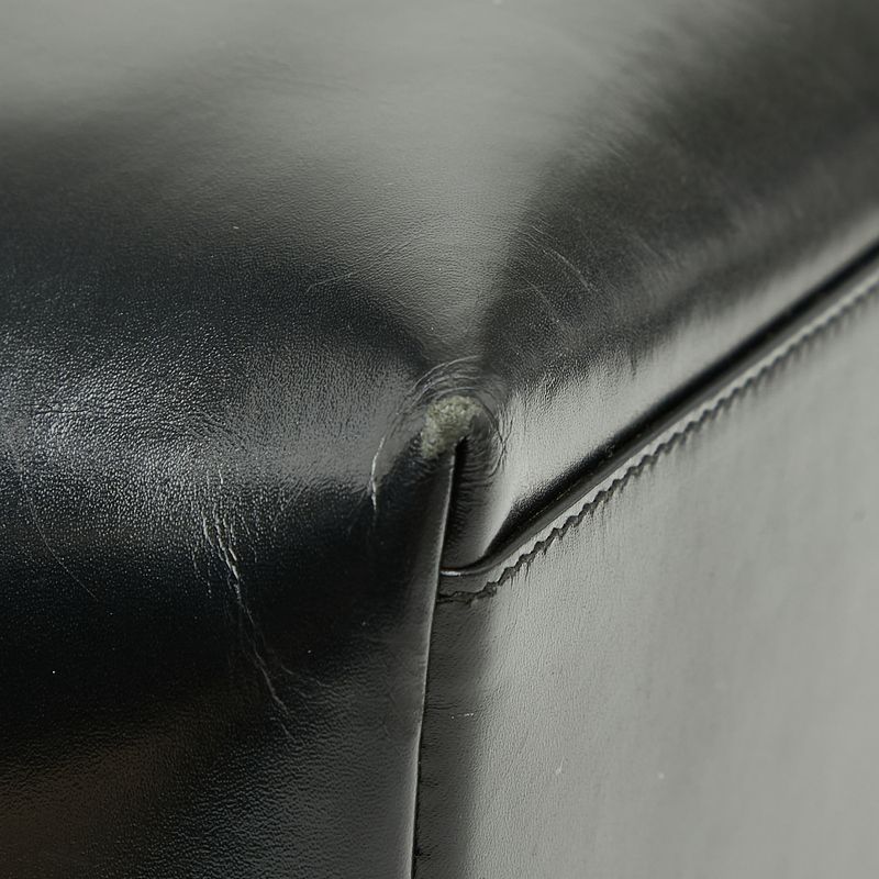 Prada Logo Tote Black Leather — view 5