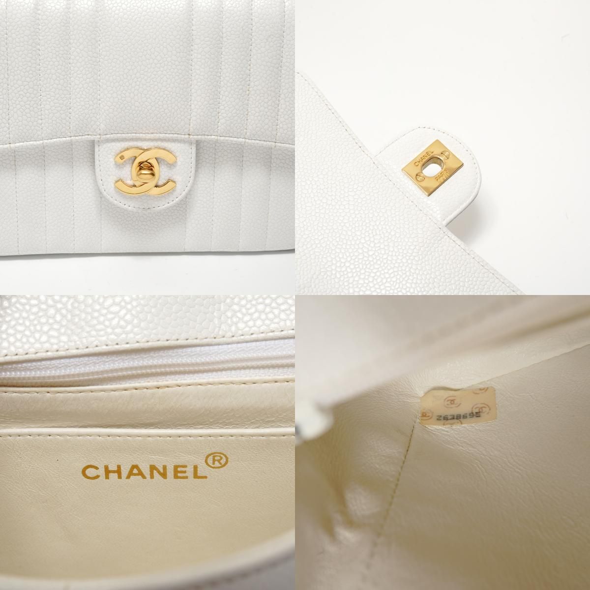 Chanel Shoulder Bag Caviar Leather Mademoiselle — view 9