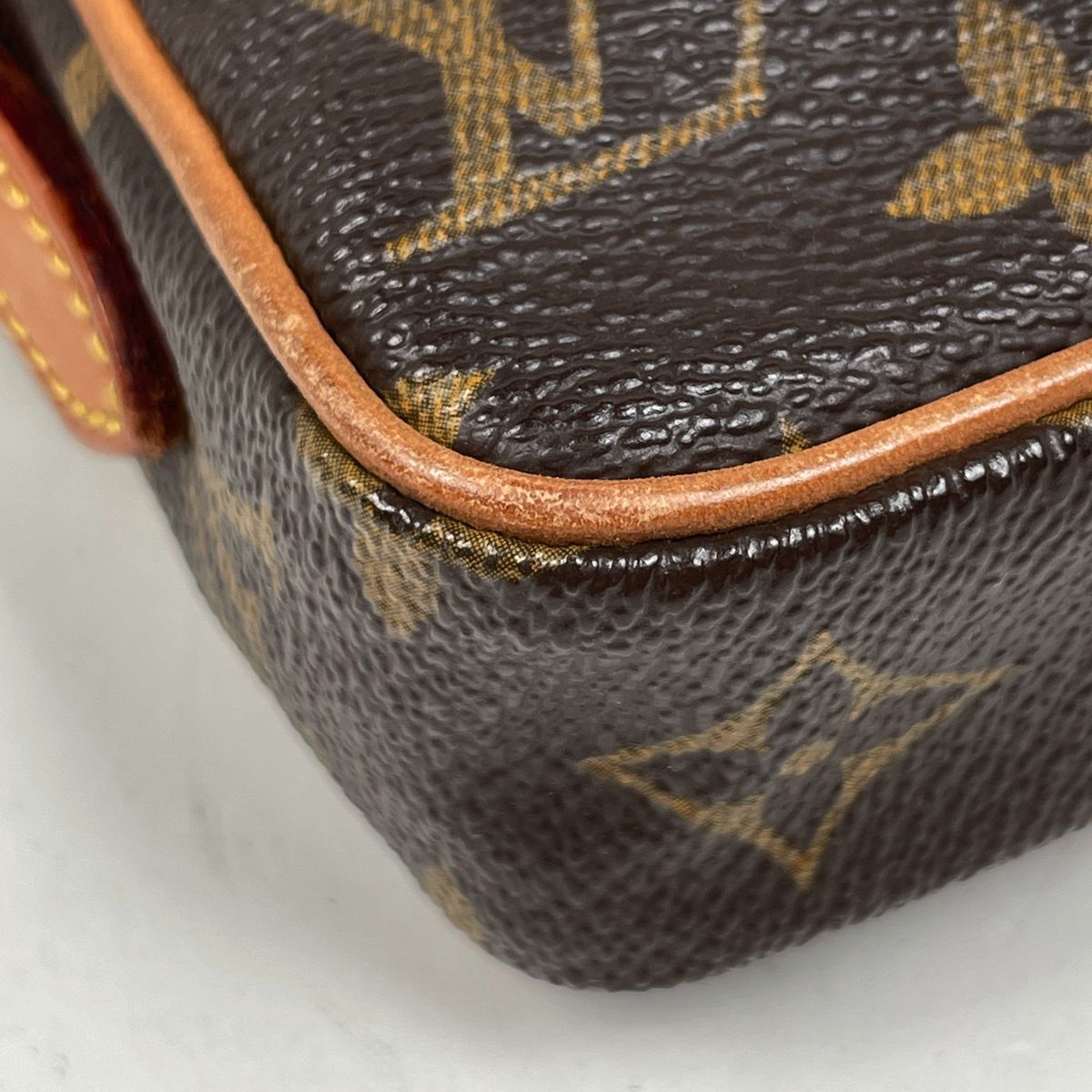 Louis Vuitton Mini Danube Crossbody Shoulder Bag Monogram Brown — view 3