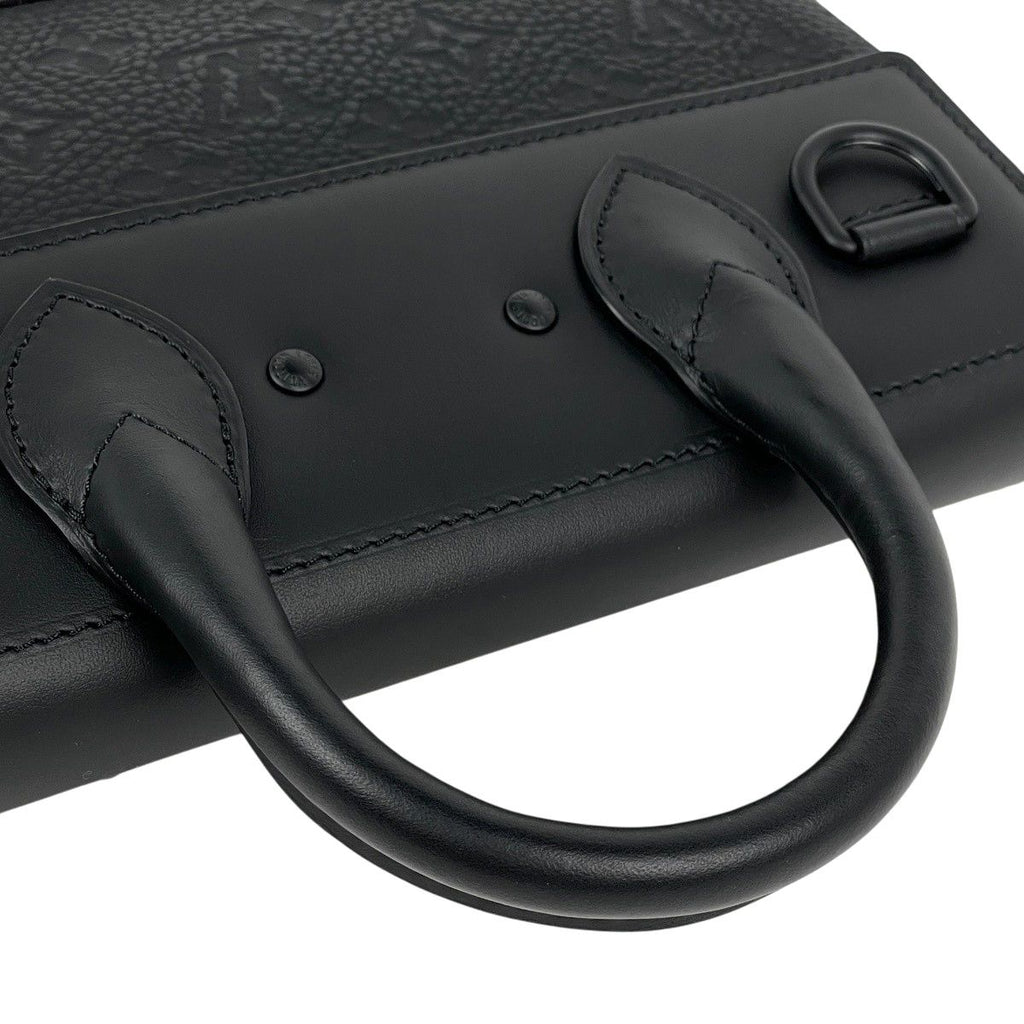 Louis Vuitton Steamer PM Handbag Monogram Black — view 8