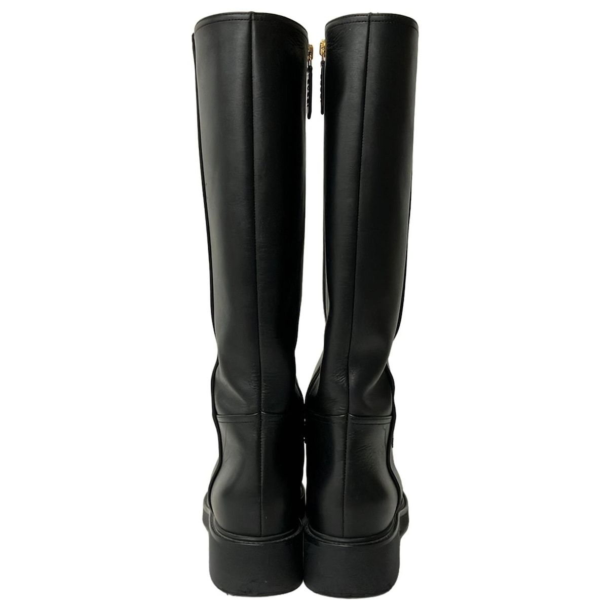 Gucci Long Boots 36 Black Logo Leather — view 3