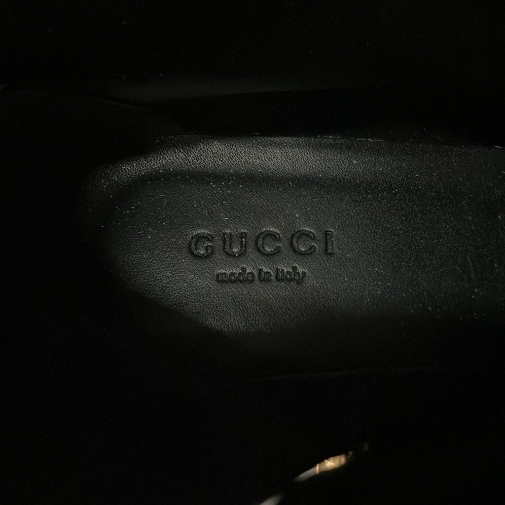 Gucci Long Boots 36 Black Logo Leather — view 6