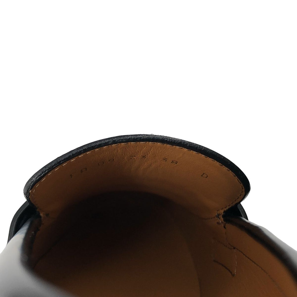 Dior Boy Leather Logo Loafers Shoes 38 Black — view 7