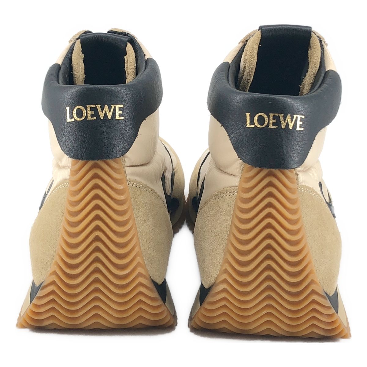 Loewe Flow Runner High Cut Sneakers 38 Beige Black — view 3
