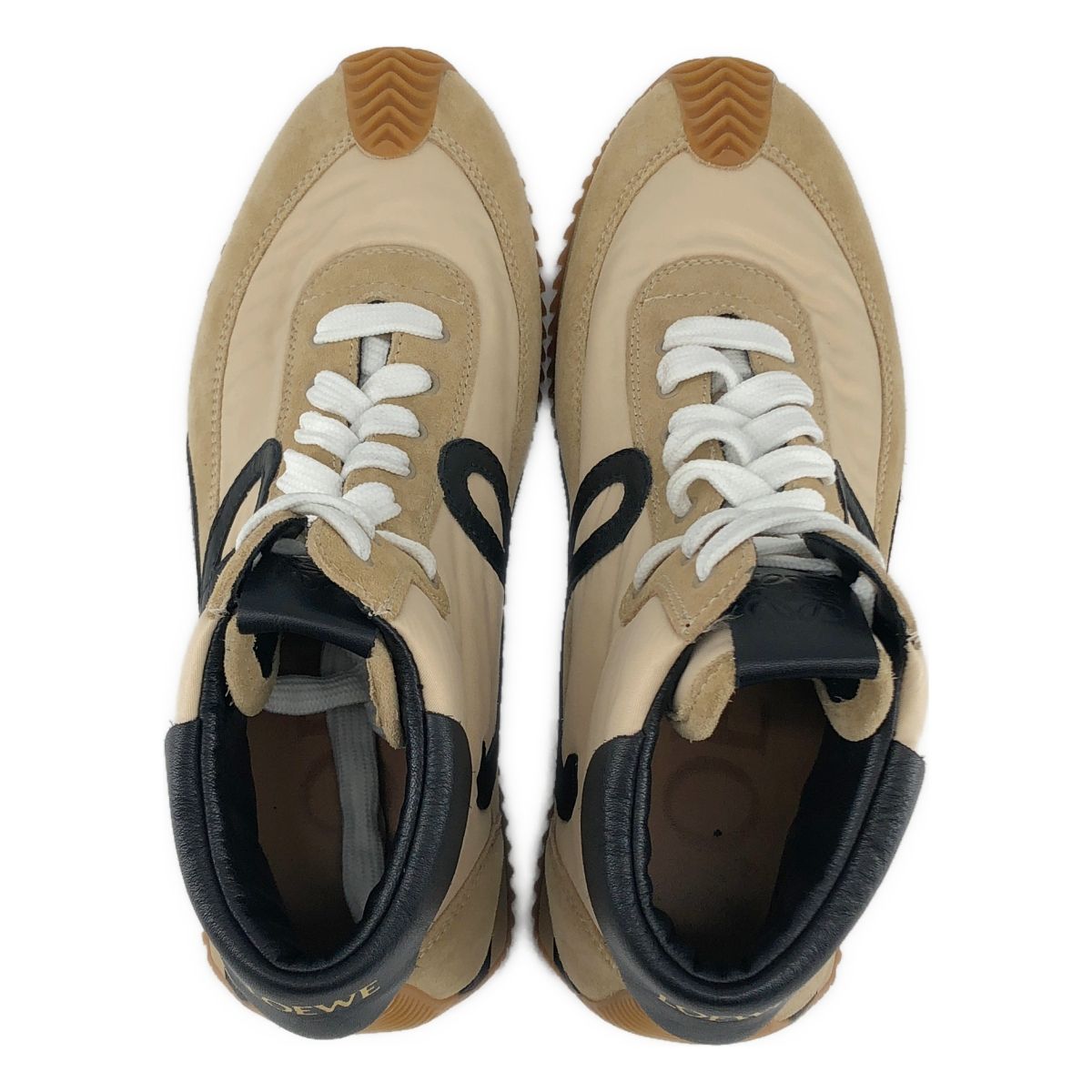 Loewe Flow Runner High Cut Sneakers 38 Beige Black — view 4