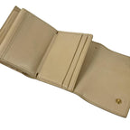 Celine Trifold Wallet Small Ivory Leather — view 4