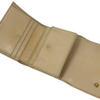 Celine Trifold Wallet Small Ivory Leather — view 3