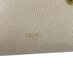 Celine Trifold Wallet Small Ivory Leather — view 6