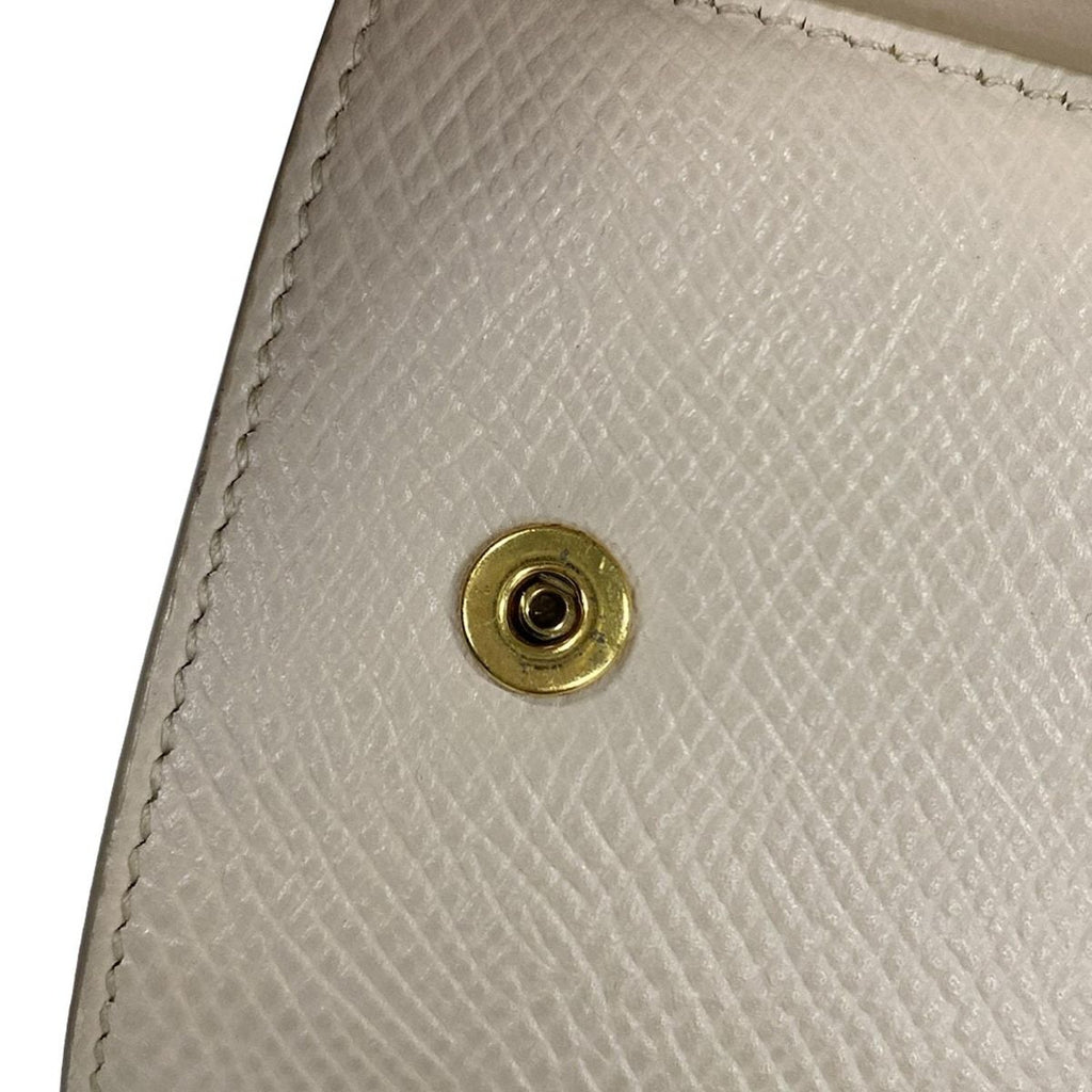 Celine Trifold Wallet Small Ivory Leather — view 7