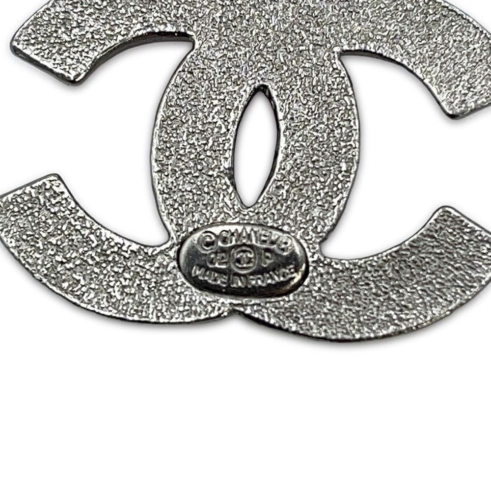 Chanel Brooch CC Logo Rhinestone — view 8