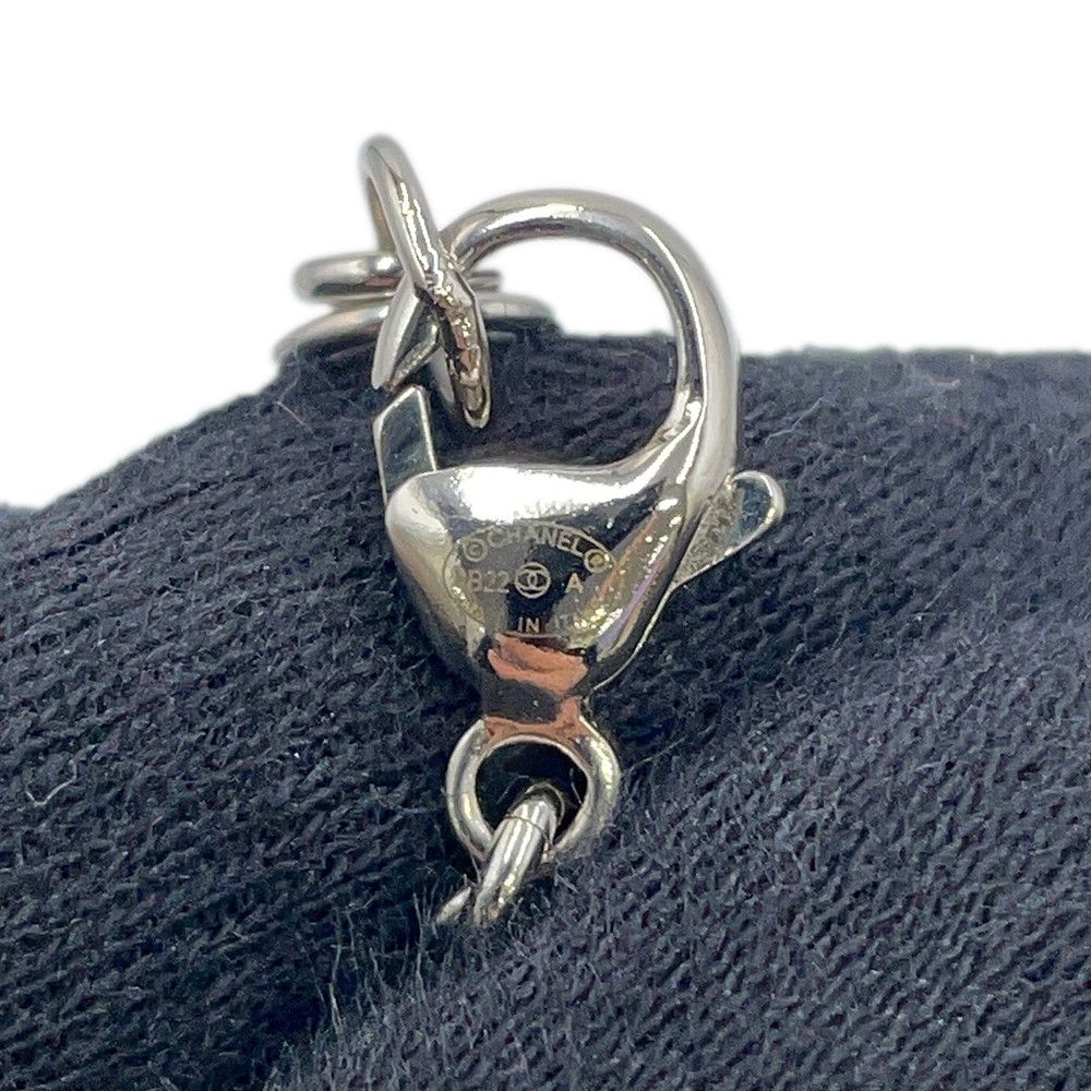 Chanel Necklace CC Logo Rhinestone Faux Pearl — view 9