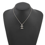 Chanel Necklace CC Logo Rhinestone Faux Pearl — view 4