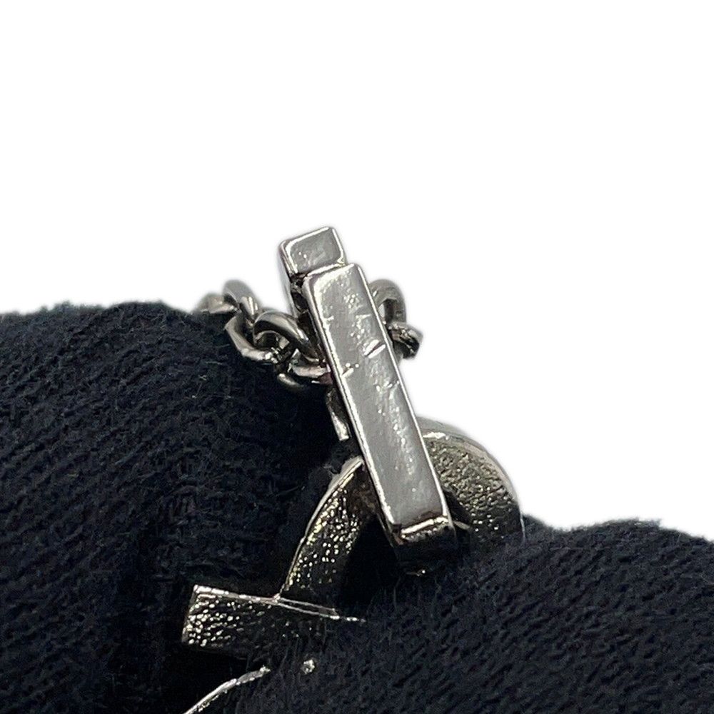 Chanel Necklace CC Logo Rhinestone Faux Pearl — view 7