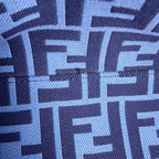 Fendi Tote Logo Stripe Canvas Leather — view 8