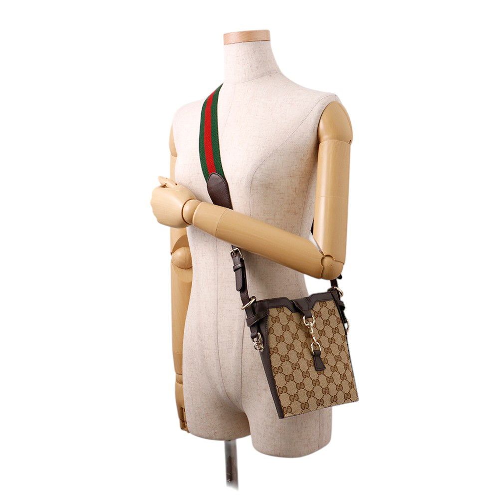 Gucci Shoulder Bag Mini GG Canvas Leather — view 4