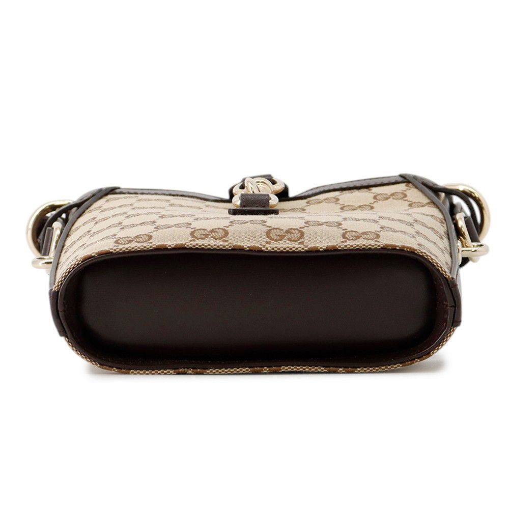 Gucci Shoulder Bag Mini GG Canvas Leather — view 3