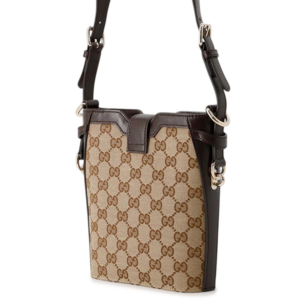 Gucci Shoulder Bag Mini GG Canvas Leather — view 2