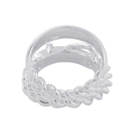 Hermes Ring Book le Series Inflexible Silver 55