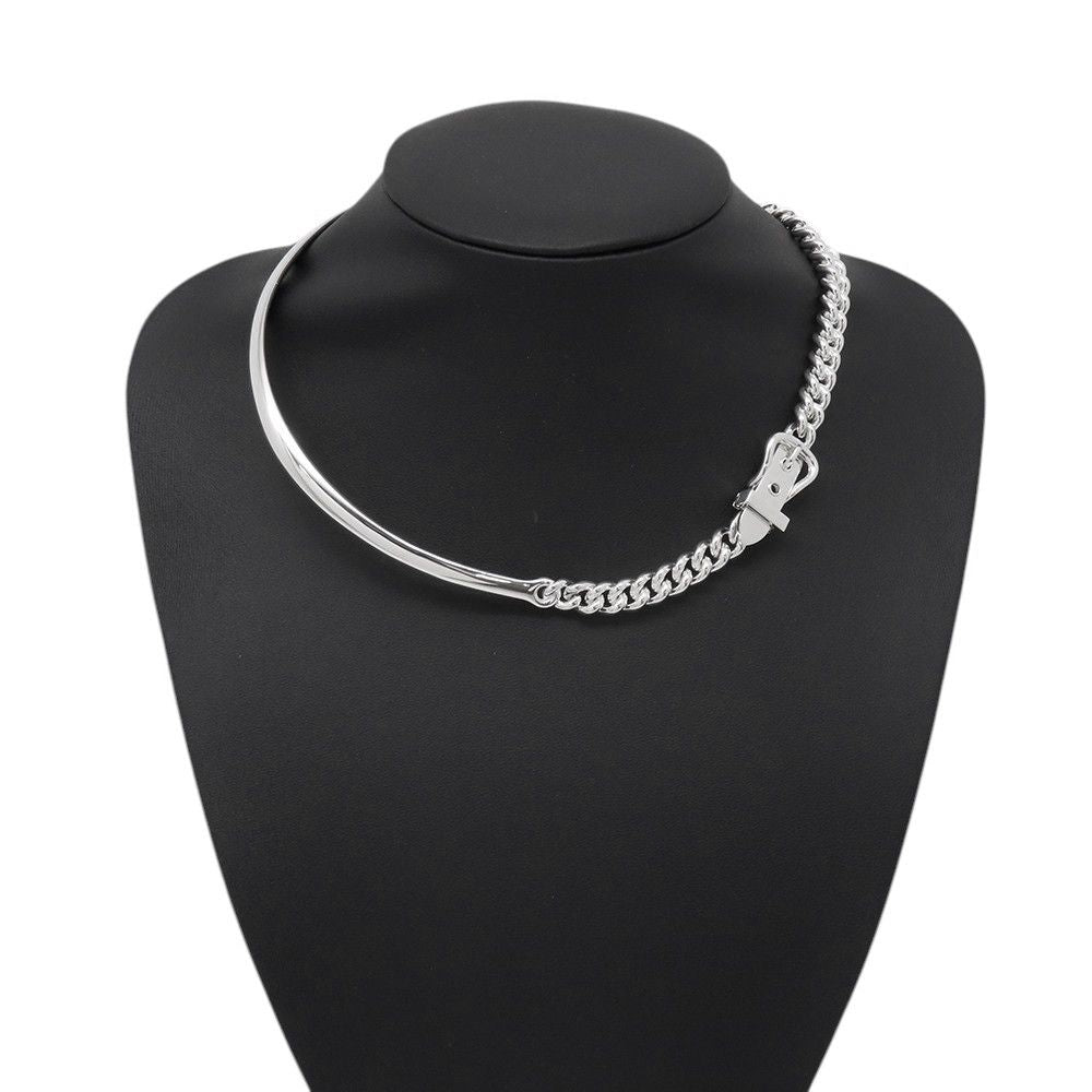 Hermes Necklace Book le Series Inflexible Silver PM 40 — view 4