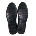 Prada Logo Leather Lace Up Low Cut Shoes Black — view 5