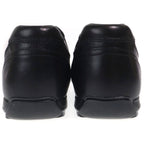 Prada Logo Leather Lace Up Low Cut Shoes Black — view 3