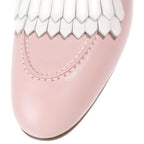 Hermes Moccasin Royal Calf Leather Loafers Shoes Pink — view 6