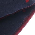 Gucci Jumbo GG Logo Wool Silk Scarf Red Navy — view 6
