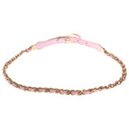 Chanel CC Logo Leather Chain Belt Pink Gold — view 2