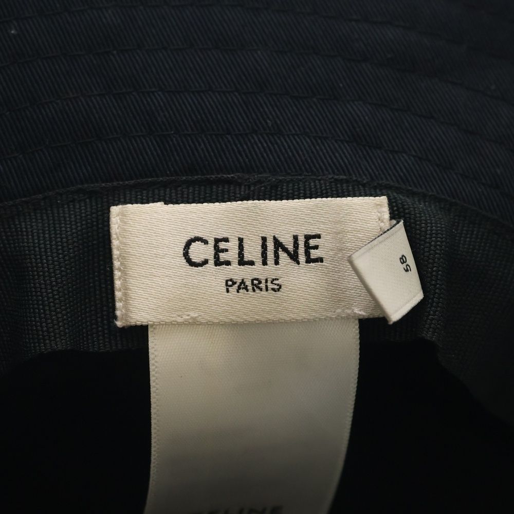Celine Bucket Hat Logo Print Black — view 7