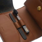 Celine Triomphe Canvas Travel Kit Pouch Brown — view 5