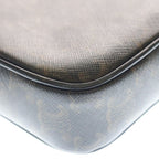 Celine Logo Print Messenger Bag Triomphe Canvas Brown — view 6
