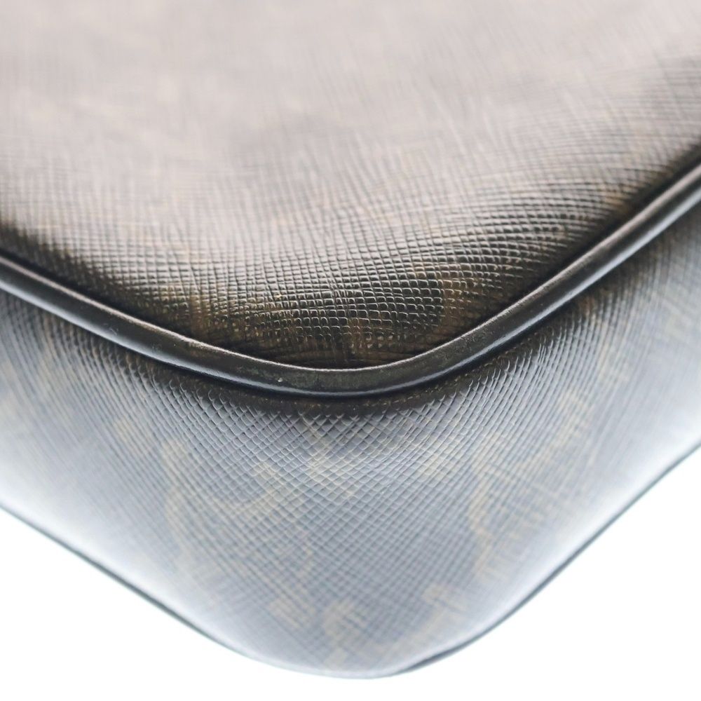 Celine Logo Print Messenger Bag Triomphe Canvas Brown — view 6