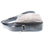 Celine Logo Print Messenger Bag Triomphe Canvas Brown — view 3