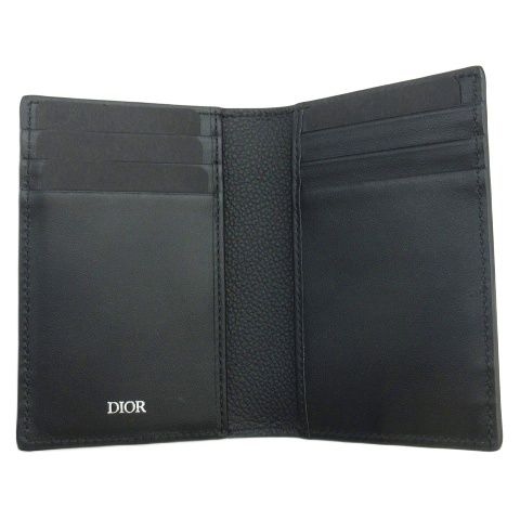 Dior Bifold Card Case Gravity Leather Black — view 6
